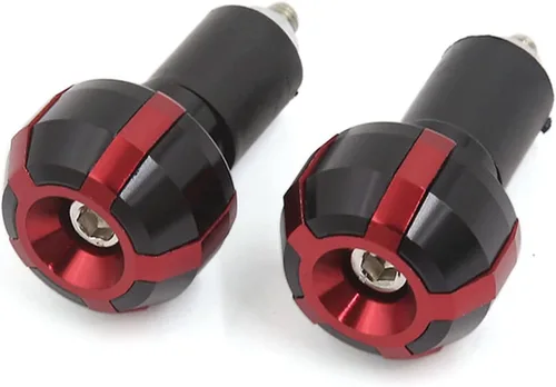 Vista 5 de uxcell 2 unids aleación de aluminio deslizante mango barra mano agarre extremo tapa para motocicleta