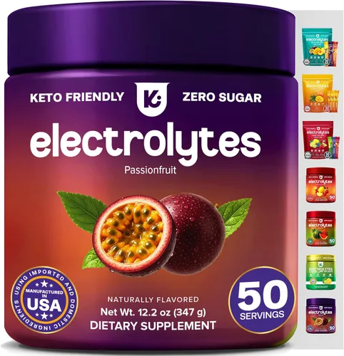 Vista 13 de Keppi Paquetes de electrolitos en polvo, sabor a mango, 30 porciones, suplemento de hidratación sin azúcar con potasio, magnesio, sodio, keto