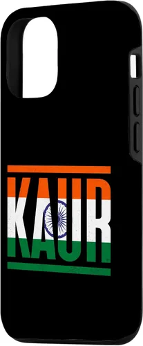Vista 2 de Funda para iPhone 15 Kaur con apellido familiar y orgullo de la bandera de la India
