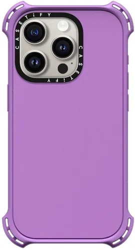 Vista 22 de CASETiFY Funda Bounce para iPhone 16 Pro [a prueba de golpes, 21.3 pies, protección contra caídas de grado militar 6X, compatible con Magsafe] Azul
