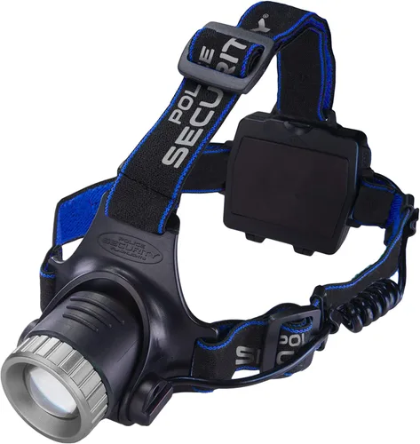 Vista 6 de Police Security Elite Blackout - Linterna frontal – 615 lúmenes – 7 horas de duración de la batería – camping, caminata, pesca – resistente a