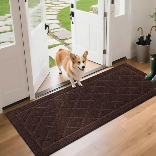Vista 62 de BEQHAUSE - Tapete para puerta de 20 x 32 pulgadas, antideslizante, color beige