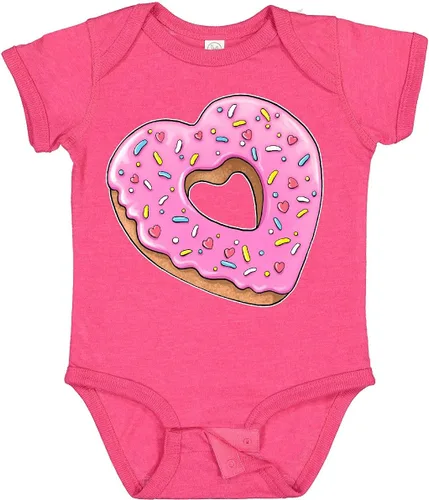 Vista 21 de inktastic Body de bebé con forma de corazón con glaseado rosa y chispas