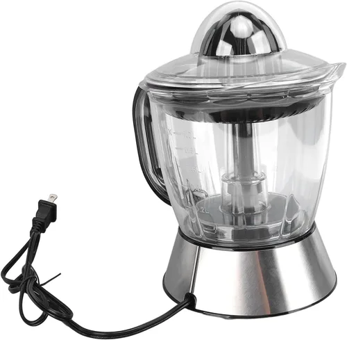 Vista 2 de Potente exprimidor eléctrico con capacidad de 1 litro, extractor exprimidor de doble dirección para naranja, limón, cítricos, fácil de lavar
