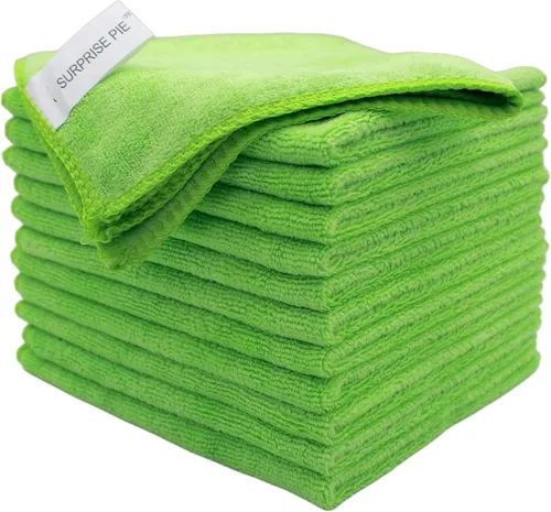 Vista 15 de Paños de limpieza de microfibra de alta calidad, ultra absorbentes, sin pelusas, para cocina, vidrio, cuidado del automóvil, acero inoxidable