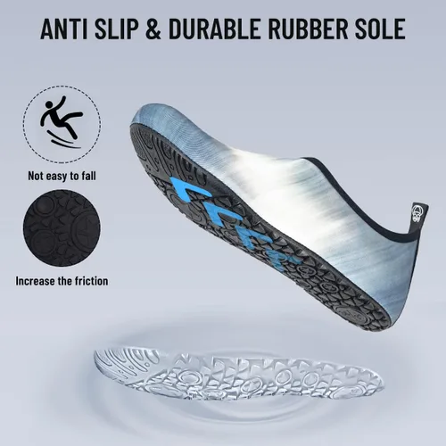 Vista 4 de Zapatos de agua, zapatos descalzos para hombre y mujer, para playa, piscina, secado rápido, para deportes acuáticos, yoga