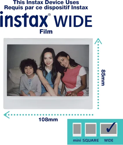 Vista 8 de Fujifilm Instax Link Wide - Impresora, color blanco ceniza
