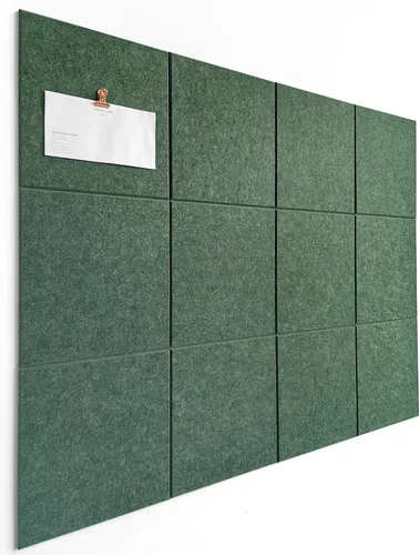 Vista 31 de Tabla de corcho alternativa de 24 x 36 pulgadas, paquete de 6 azulejos de pared de fieltro con pestañas adhesivas extraíbles seguras, tableros