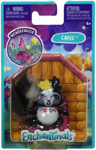 Vista 2 de Enchantimals Wonderwood Skunk Caper GLH33 ~ Sage Skunk Doll's Bestie