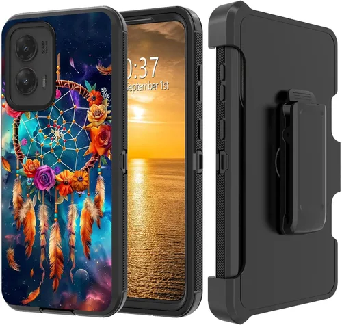 Vista 49 de Funda para Moto G Stylus 5G 2023 con funda de clip para cinturón y soporte, resistente de doble capa, resistente a prueba de golpes, para Motorola