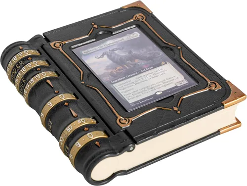 Vista 6 de MTG Commander EDH Command Zone/bandeja para Magic The Gathering - con contadores de daños, reparto y vida. Almacenamiento para dados y fichas de Rojo