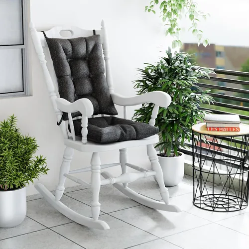 Vista 8 de Klear Vu The Gripper - Juego de cojines antideslizantes para silla mecedora con acolchado grueso, incluye almohadilla de asiento y almohada