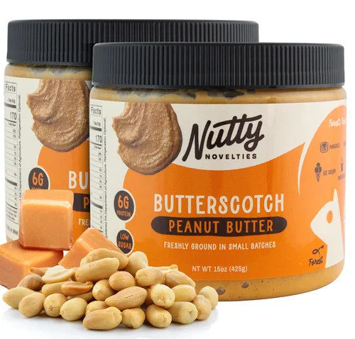 Vista 20 de Nutty Novelties Mantequilla de maní picante con miel de habanero - Alta en proteínas, baja en azúcar, mantequilla de maní saludable - Maní