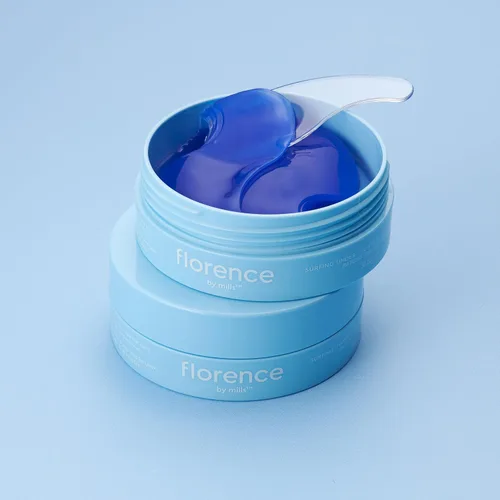 Vista 4 de florence by mills Surfing Under the Eyes - Almohadillas de gel hidratantes para tratamiento debajo de los ojos, 30 unidades/15 pares, 15 pares