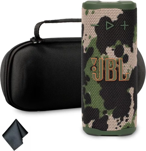 Vista 10 de JBL Grip Altavoz Bluetooth portátil negro (JBLGRIPBK) – Resistente al agua e impermeable IP68 Bluetooth 5.4 Aumento de sonido AI Batería de 14