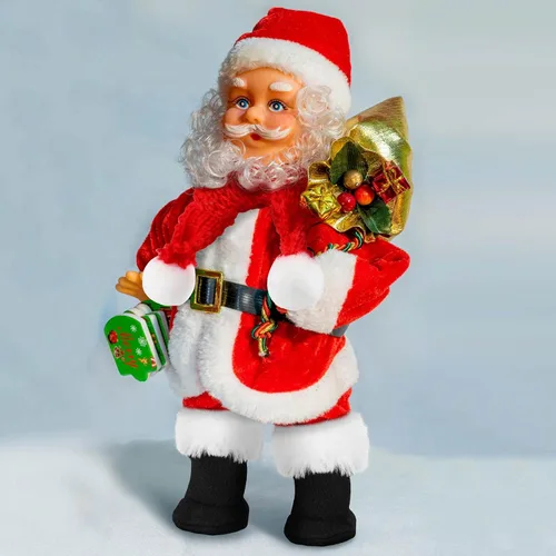 Vista 6 de Bencailor 9 piezas de ropa de Navidad para muñecas de 11.5 pulgadas, conjunto de ropa de invierno, accesorios incluyen suéter de Santa tejido