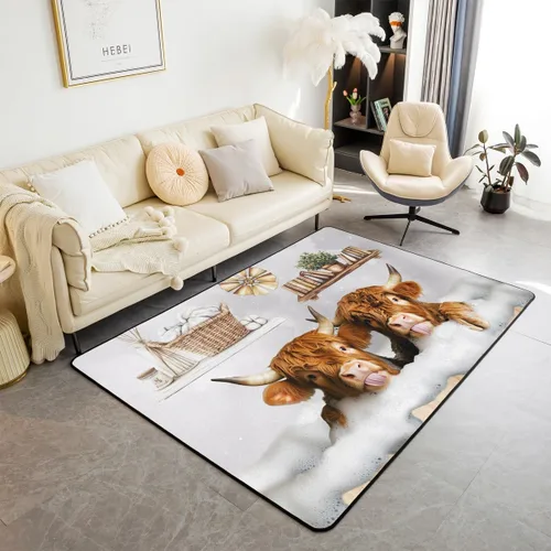 Vista 28 de jejeloiu Cute Mushroom Decor Rugs for Living Room Bedroom for Kids Boys Girls Area Rug 3x5 Botanical Plants Decorative Carpet Cartoon Mushrooms