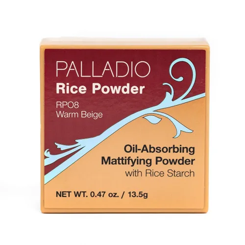 Vista 10 de Palladio, Polvo de arroz suelto que absorbe las hojas de aceite, aspecto y sensación suave, ayuda al maquillaje a durar más tiempo para un aspecto