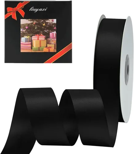 Vista 40 de Cinta de satén verde manzana de doble cara de color sólido de 1/2 pulgada x 25 yardas, cintas perfectas para manualidades, decoración de bodas