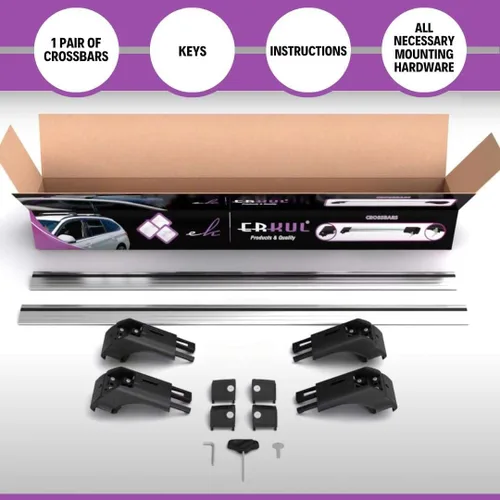 Vista 7 de ERKUL Barras transversales de techo de 220 libras para Audi Q7 2016-2026 Barras transversales de aluminio con bloqueo antirrobo para techo Negro