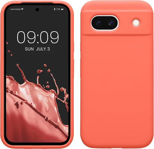 Vista 240 de kwmobile Funda Compatible con Google Pixel 6 Pro - Funda de Teléfono de Silicona TPU con Acabado Suave - Azul Caribe