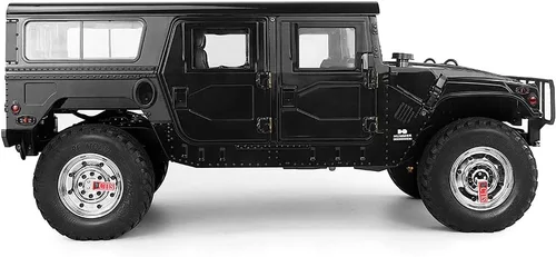 Vista 4 de 1/10 US GM Hummer H1 Camión Militar 4WD Crawler RTR Pro con marco de viaje Negro