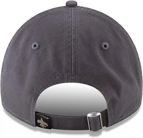 Vista 4 de New Era NFL Core Classic 9TWENTY Gorra Ajustable de Grafito - Talla Única Santos de Nueva Orleans