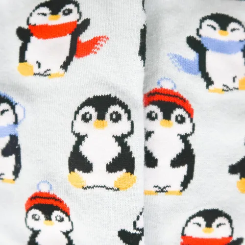 Vista 4 de Calcetines de pingüino premium cómodos para mujer, Pingüino