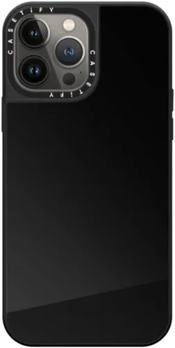 Vista 49 de CASETiFY Funda de espejo para iPhone Air [Reflejante/Compatible con Magsafe / Protección contra caídas de 4.9 pies de grado militar 1X] - Negro