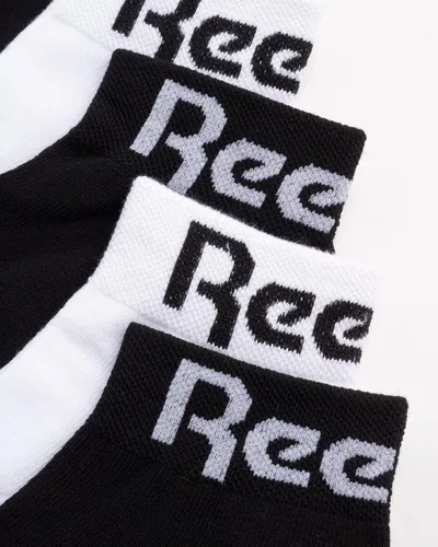 Vista 2 de Reebok Calcetines básicos acolchados y transpirables de corte de cuarto para mujer paquete de 12