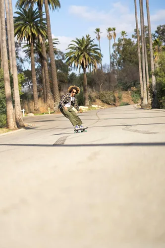 Vista 4 de Fireball Edición limitada Mini Cruiser Longboard - Tabla de patineta de madera de arce de 7 capas, cubierta de patineta Cruiser de madera de arce