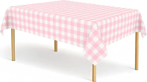 Vista 10 de Paquete de 2 manteles de plástico a cuadros en blanco y negro para fiestas, desechables de 54 x 108 pulgadas, mantel rectangular con bandera a