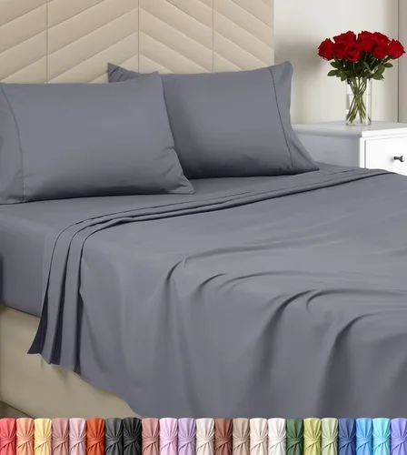 Vista 28 de Utopia Bedding - Juego de sábanas, tamaño individual, microfibra cepillada, suaves, esquinas profundas, incluye 1 encimera, 1 bajera y 1 fundas