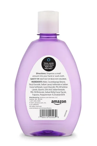 Vista 3 de Amazon Basics Baño nocturno para bebé, ligeramente perfumado, 13.6 onzas líquidas (paquete de 1) (anteriormente Solimo)