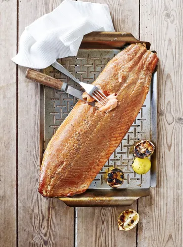 Vista 2 de Sartén Weber®, acero inoxidable para asar gourmet