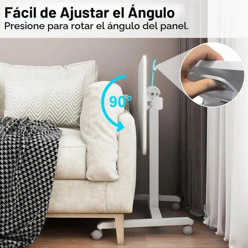 Vista 4 de PUNCIA Escritorio de pie móvil de 25 pulgadas, escritorio inclinado