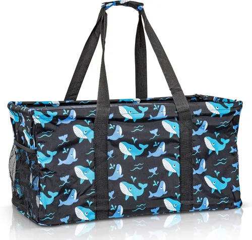 Vista 17 de Bolsa de utilidad extra grande de Lucazzi - Bolsa de playa grande plegable sobredimensionada, excelente para la piscina con marco resistente