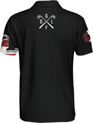 Vista 2 de Golf Shirts for Men Funny Golf Polos for Men Tropical Golf Shirts for Men Hawaiian Polo