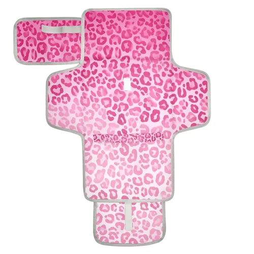 Vista 21 de Cambiador de pañales portátil, cambiador de pañales de viaje, impermeable, plegable, ligero, cambiador de bebé con almohada incorporada, perezosos