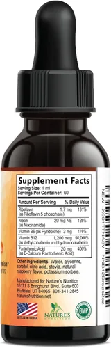 Vista 9 de Gotas de vitamina B12 – Complejo súper B de metilcobalamina extra fuerte – B-12 gotas líquidas para apoyo inmunológico, energía, salud cardíaca