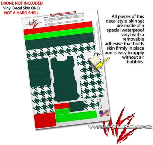 Vista 4 de Skin Wrap 2 Pack para DJI Ryze Tello Drone sólidos Collection Hunter verde Drone No Incluidas