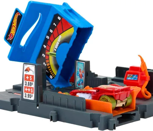 Vista 2 de Hot Wheels Estación de cambio de gasolinera Essence Tankstelle