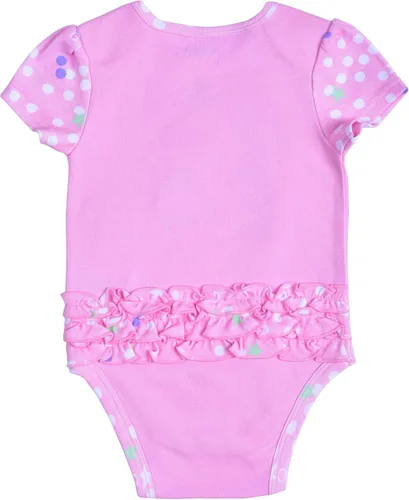 Vista 2 de Disney Minnie Mouse - Body de primer cumpleaños para niña, color rosa, Rosado