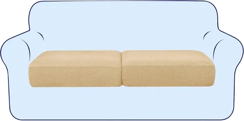 Vista 96 de subrtex Funda de Cojín Elástica Suave para Asiento de Sofá Funda Deslizable de Spandex para Silla y Sofá Adecuada para 1-2-3 Plazas Reemplazo