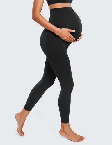Vista 4 de CRZ YOGA Butterluxe - Leggings de maternidad sobre el vientre de 25 pulgadas, pantalones suaves para entrenamiento, yoga y embarazo