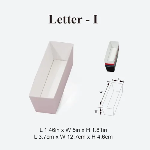 Vista 7 de Geoto Paquete de 6 cajas de regalo rellenables en forma de letra de 17.3 x 6 x 2 pulgadas, color rosa/rojo/blanco, caja de regalo con texto en Rosa