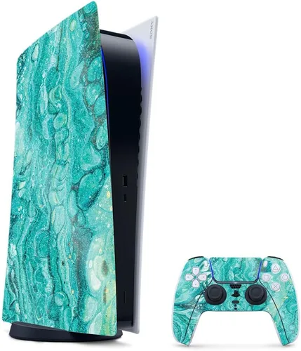 Vista 30 de MightySkins - Skin para juegos con purpurina brillante para PS5 y PlayStation 5, ágata amatista, acabado duradero con purpurina de alto brillo