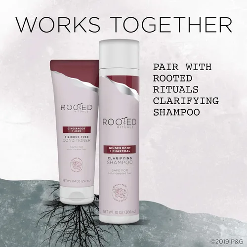 Vista 2 de Rooted Rituals - Raíz de jengibre y aloe - Acondicionador, 8.4 fl oz