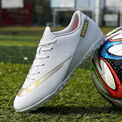 Vista 5 de YDVXBE Zapatos de fútbol para hombre, zapatos de fútbol juveniles, zapatos de fútbol para adultos, tenis profesionales TF para entrenamiento