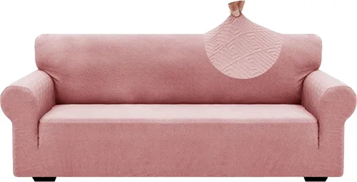 Vista 55 de ZNSAYOTX 1 Funda de silla Jacquard para sala de estar, funda de silla de alta elasticidad con brazos, antideslizante, apta para mascotas, funda